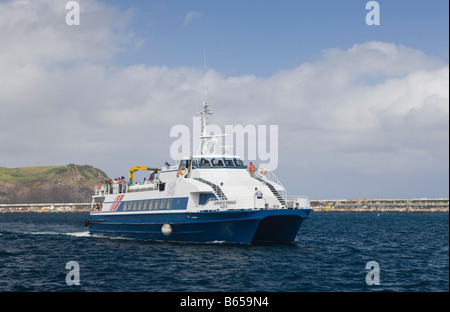 Ferry de l'île de Faial Pico Faial aux Açores Portugal Banque D'Images