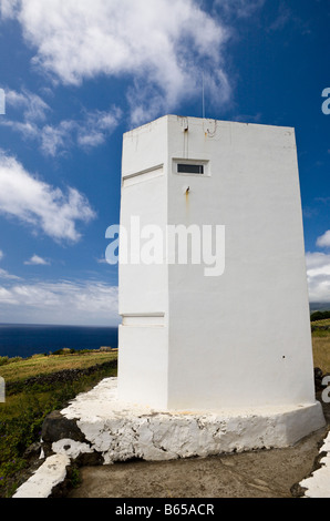 Tour d'observation des baleines de l'océan Atlantique l'île de Pico aux Açores Portugal Banque D'Images