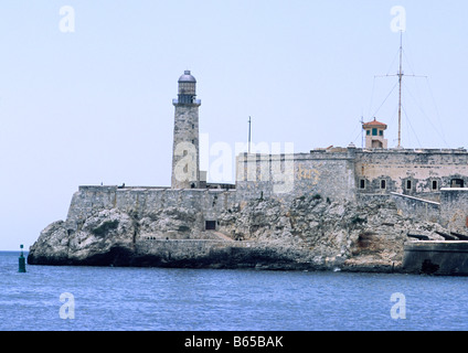 El Morro, Castillo de los Tres Reyes Magos del Morro, parque militar morro-cabana, Habana del Este, La Habana, Cuba Banque D'Images