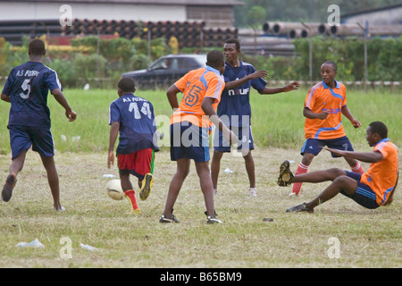 Afrique Football Douala Cameroun Banque D'Images