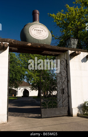 Winery and Vineyard Francisco Undurraga vallée du Maipo Chili Banque D'Images