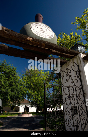 Winery and Vineyard Francisco Undurraga vallée du Maipo Chili Banque D'Images