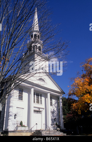 La Nouvelle Angleterre USA Connecticut Darien Saugatuck Congregational Church Banque D'Images