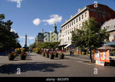 Place Jacques Cartier, le Vieux Montréal, Québec, Canada Banque D'Images