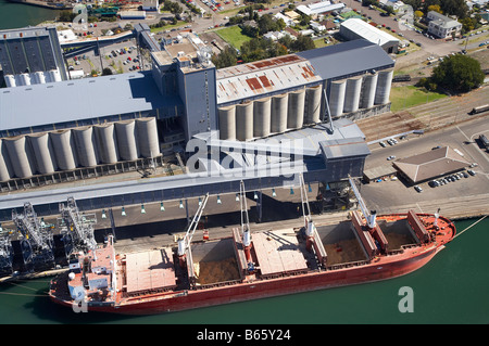 Port vraquier de Newcastle New South Wales Australie aerial Banque D'Images