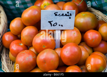 Les tomates biologiques dans le marché au Liban Moyen-Orient Banque D'Images