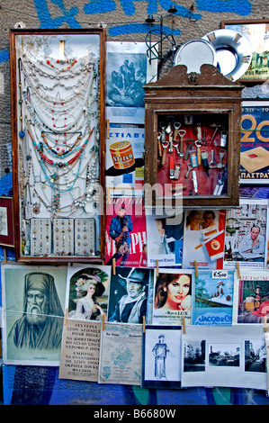 Plateia Avissynias marché aux puces marché aux puces de Monastiraki est un Grec d'Athènes Grèce Banque D'Images