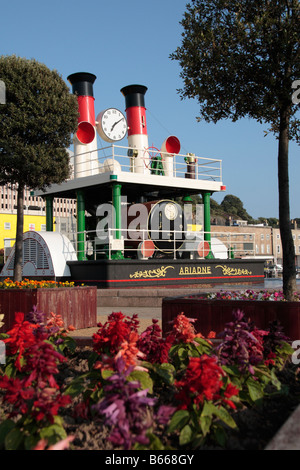 St Helier horloge à vapeur de plus grand dans le monde de l'horloge à vapeur construit par John Smith horlogers, Jersey, Channel Islands Banque D'Images