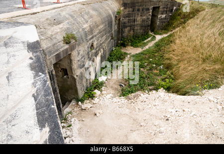 Demeure de la guerre Bunker près de Calais, Pas de Calais, France Banque D'Images