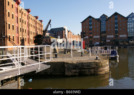 The Historic Docks, Gloucester Gloucestershire, Angleterre Banque D'Images