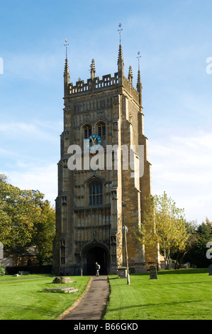 Clocher de l'abbaye d''Evesham Worcestershire Evesham Royaume-uni Europe Banque D'Images