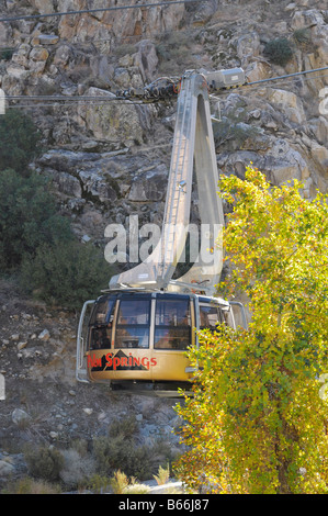 Le Tramway Aérien de Palm Springs en Californie à Mt San Jacinto Banque D'Images