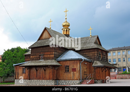 Église en bois, Chortkiv, Kiev oblast (province), Ukraine Banque D'Images