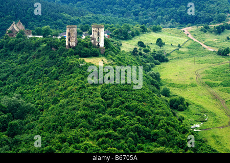 Vestiges de château Chervonohrad Lviv Oblast province Ukraine Banque D'Images