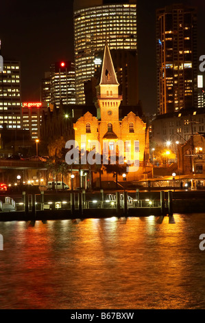 Australasian historique Steam Navigation Company et la construction des bâtiments modernes The Rocks Sydney New South Wales Australie Banque D'Images