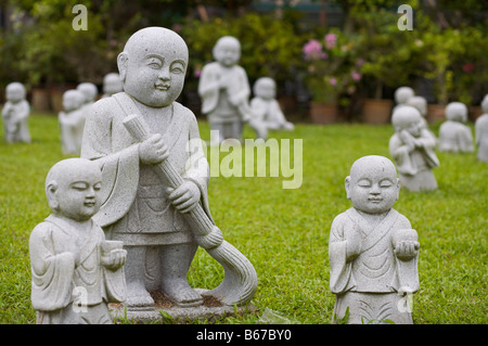 Statue de pierre à Kong Meng San Phor Kark Voir Monastère Banque D'Images