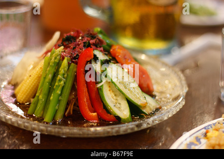 Un plat de salade japonaise. Banque D'Images