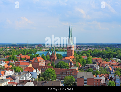 La cathédrale de Lubeck, Schleswig Holstein, Allemagne Banque D'Images