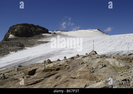 Oberwalder Huette glacier glace neige schnee gletscher Banque D'Images