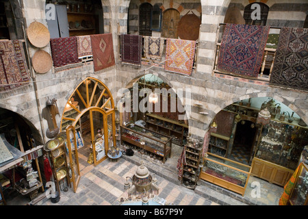 Tapis et artisanat boutique, Damas, Syrie, Asie Banque D'Images