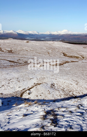 Nord depuis la colline pour Duncolm les montagnes dans le Loch Lomond et les Trossachs National Park Banque D'Images