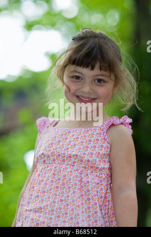 Portrait de petite fille Banque D'Images