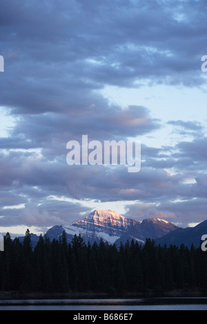 Le mont Edith Cavell, Jasper, Alberta, Canada Banque D'Images