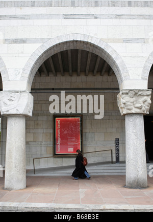 L'entrée au Musée d'Art de Bâle, Suisse Banque D'Images