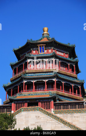 Chine Pékin Palais d'été Temple bouddhiste de Vertu Banque D'Images