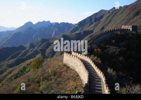 Chine près de Beijing La Grande Muraille de Mutianyu seulement de Chine Banque D'Images