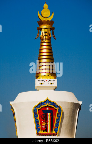 Close-up of a pagoda, Bai Ta, Hohhot, Inner Mongolia, China Banque D'Images