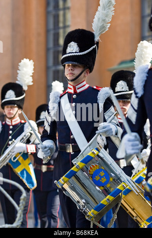 Garde d'honneur à Stockholm Banque D'Images