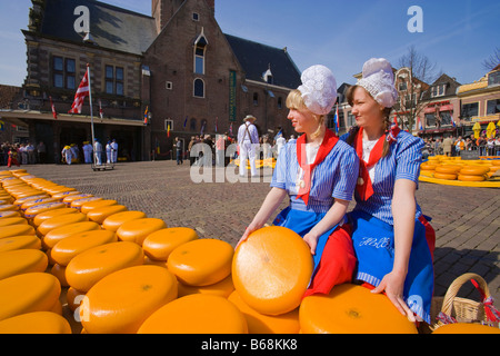 Marché au Fromage, Alkmaar, Pays-Bas Banque D'Images