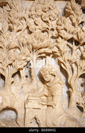 La sculpture romane en pierre, l'art, 14 siècle, musée des Augustins, Toulouse, France musée Banque D'Images