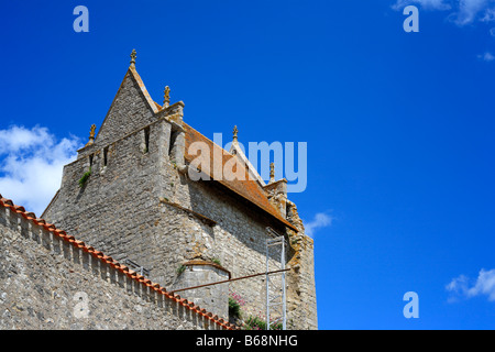 Eglise de Saint Pierre (11-12ème siècle), Chauvigny, Poitou, France Banque D'Images