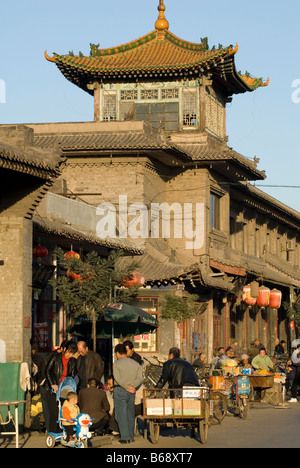 Ville fortifiée de Pingyao, dans la province du Shanxi, Chine Banque D'Images