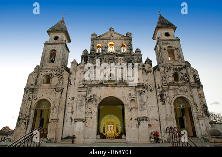 Eglise de Guadalupe coloniale nicaraguayenne Granada Nicaragua Banque D'Images