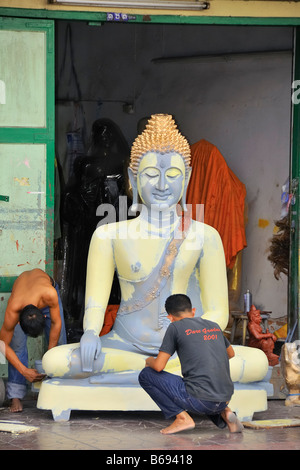 Réalisation d'une statue de Bouddha à Bangkok en Thaïlande Banque D'Images