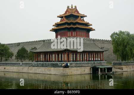 La tour défensive dans un des coins de la Cité Interdite, Beijing Banque D'Images