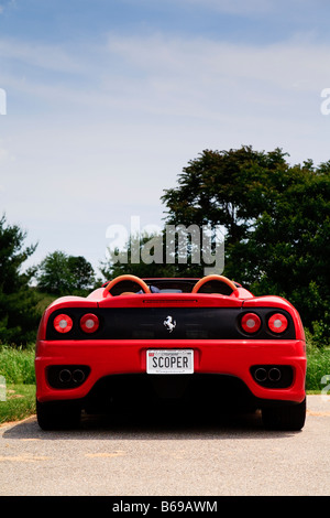 L'arrière d'une Ferrari F360 Modena Spyder Banque D'Images