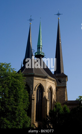 Cathédrale Notre Dame de Luxembourg Banque D'Images