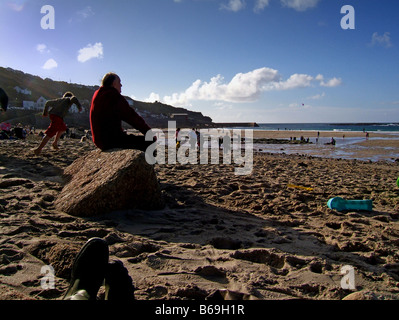 Sennen Cove Beach , Cornwall Banque D'Images