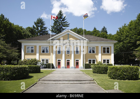Kanada Canada BC Britisch Colombie-britannique Fort Langley Community Hall Banque D'Images