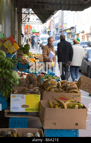 Le quartier congolais de Bruxelles connu comme 'Matonge" Tirant son nom d'une région de Kinshasa accueil de personnes d'origine africaine Banque D'Images