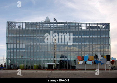 Le siège de la BBC Pacific Quay Banque D'Images