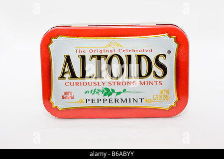 Les menthes menthe Altoids. Banque D'Images