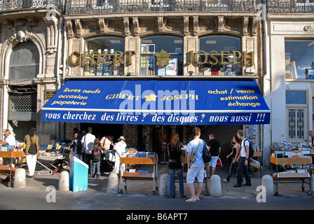 Librairie de seconde main, personnes, Montpellier, France, Europe Banque D'Images