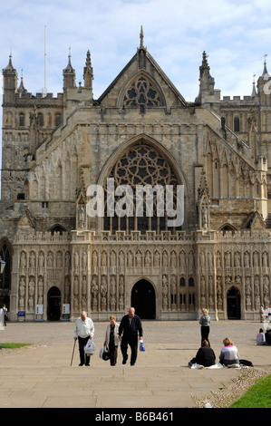 Cathédrale d'Exeter Devon England UK Banque D'Images