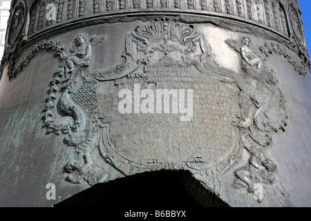 Détail du Tsar Bell (1733-1735) au Kremlin, à Moscou, Russie Banque D'Images