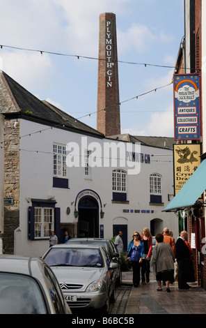 Centre-ville de Plymouth Gin plymouth Devon England UK Banque D'Images